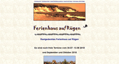 Desktop Screenshot of finnhuetten-ruegen.de